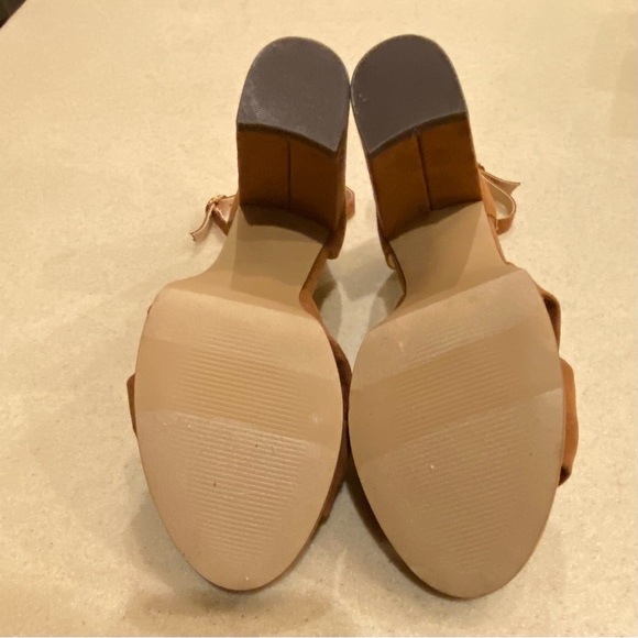Loft Elegant Cognac Block Heel Sandals - Picture 6 of 8